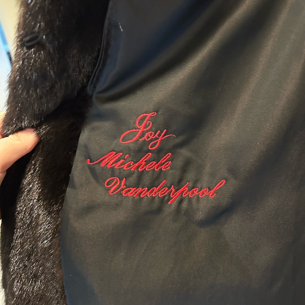 Dark Brown Mink Fur Coat - Picture 2 of 4